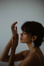 Load image into Gallery viewer, Diamante earrings, chandelier earrings, vintage inspired earrings, wedding earrings, bridesmaid earrings