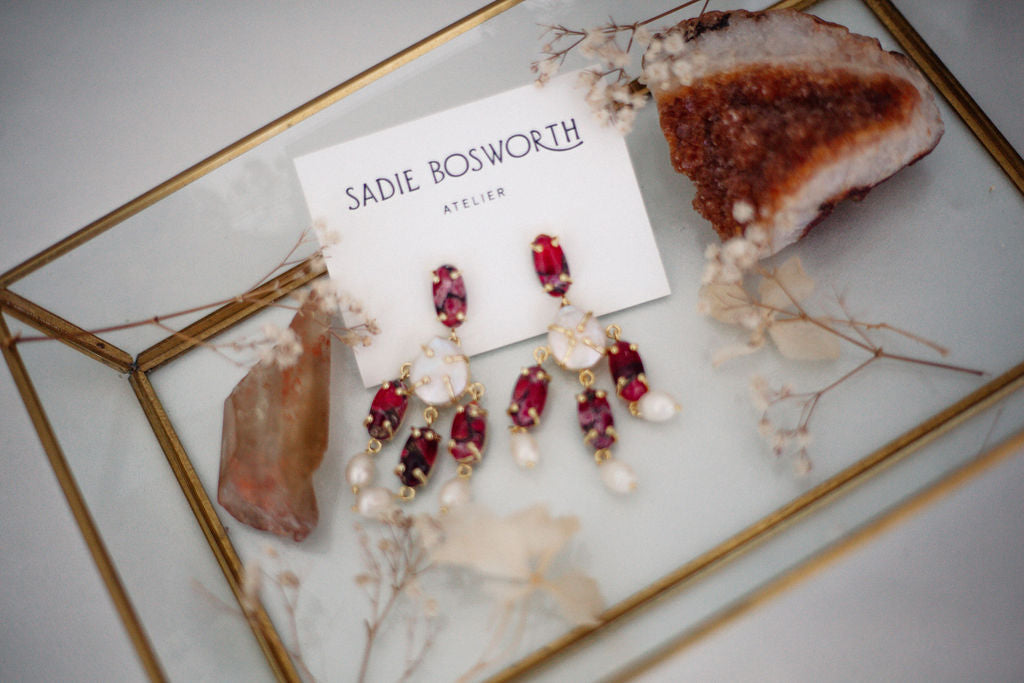 Ara Ruby Earrings