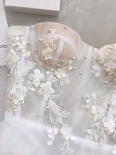 Load image into Gallery viewer, Chloe (pearl draped bustier)
